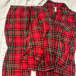 Plaid Red Pajamas